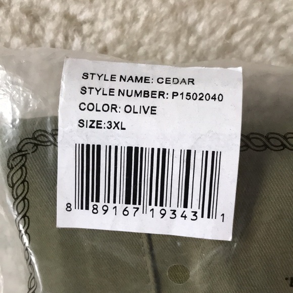 Publish Brand Men’s Cedar Long Sleeve Shirt Olive 3XL - Picture 3 of 4